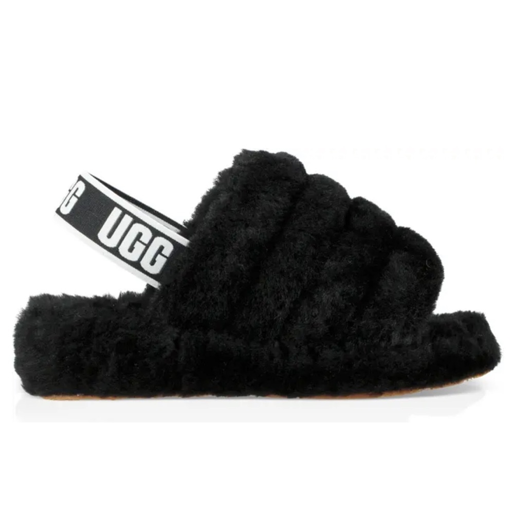 Ugh Fluff Yeah Slide in black